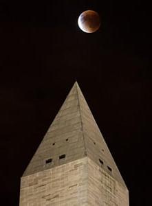 华盛顿纪念碑日食